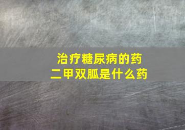 治疗糖尿病的药二甲双胍是什么药