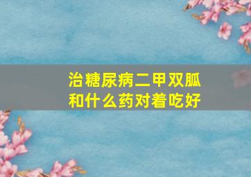 治糖尿病二甲双胍和什么药对着吃好