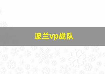 波兰vp战队