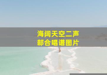 海阔天空二声部合唱谱图片