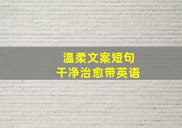 温柔文案短句干净治愈带英语