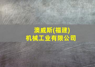 澳威斯(福建)机械工业有限公司