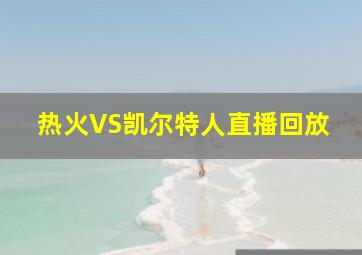 热火VS凯尔特人直播回放