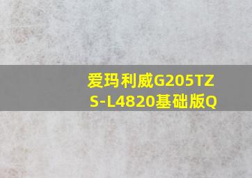 爱玛利威G205TZS-L4820基础版Q