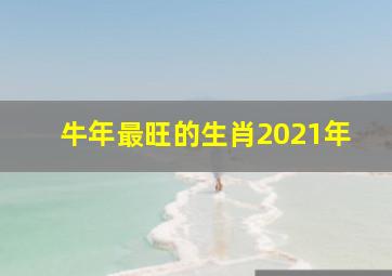 牛年最旺的生肖2021年