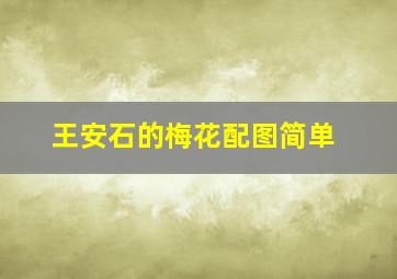 王安石的梅花配图简单