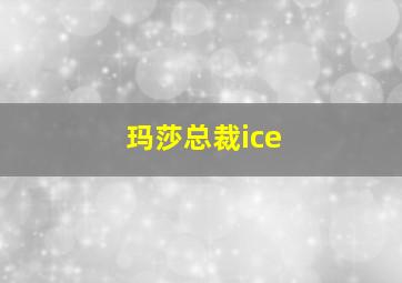 玛莎总裁ice