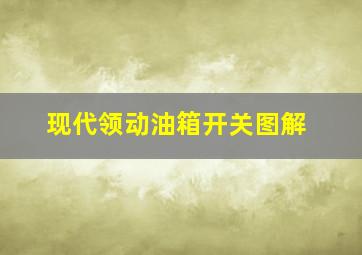 现代领动油箱开关图解