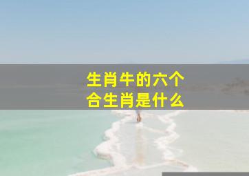 生肖牛的六个合生肖是什么