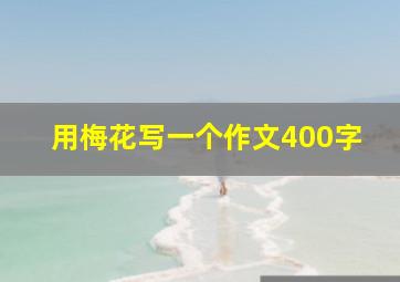 用梅花写一个作文400字