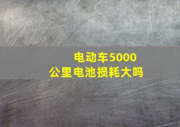 电动车5000公里电池损耗大吗