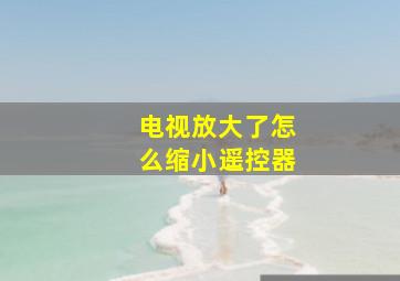 电视放大了怎么缩小遥控器