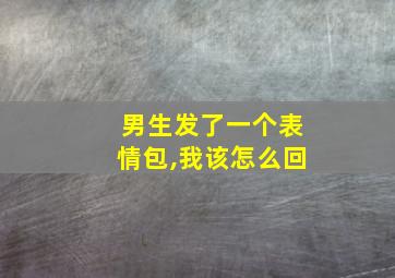 男生发了一个表情包,我该怎么回