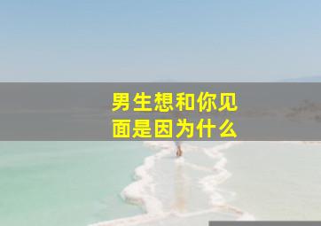 男生想和你见面是因为什么