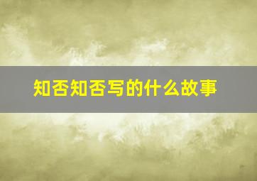 知否知否写的什么故事