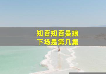 知否知否曼娘下场是第几集