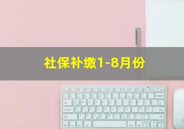 社保补缴1-8月份