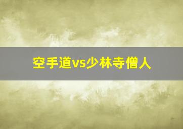 空手道vs少林寺僧人