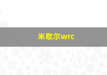 米歇尔wrc