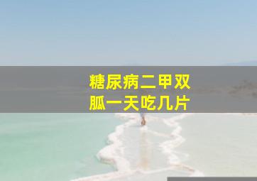 糖尿病二甲双胍一天吃几片