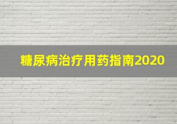 糖尿病治疗用药指南2020