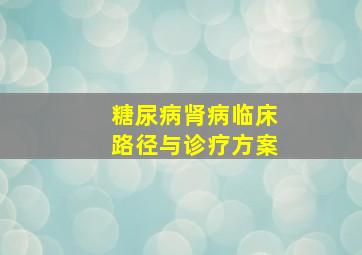 糖尿病肾病临床路径与诊疗方案