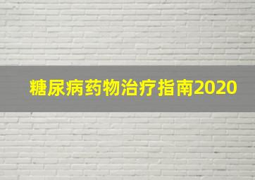 糖尿病药物治疗指南2020