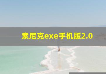 索尼克exe手机版2.0