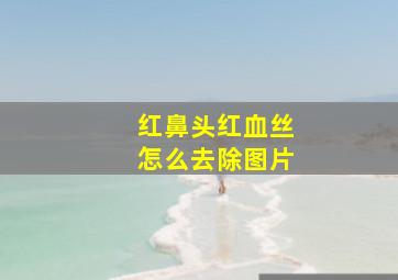 红鼻头红血丝怎么去除图片