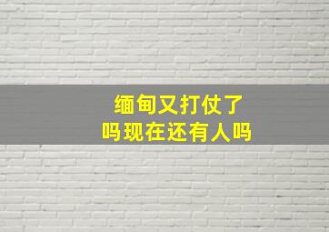 缅甸又打仗了吗现在还有人吗