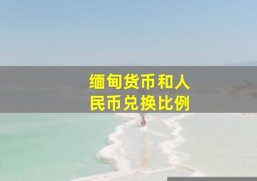 缅甸货币和人民币兑换比例