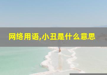 网络用语,小丑是什么意思