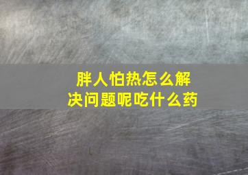 胖人怕热怎么解决问题呢吃什么药