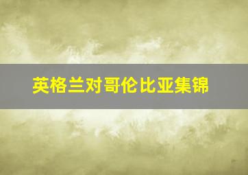 英格兰对哥伦比亚集锦