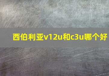 西伯利亚v12u和c3u哪个好