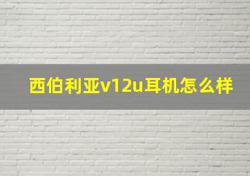 西伯利亚v12u耳机怎么样