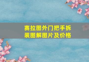 赛拉图外门把手拆装图解图片及价格