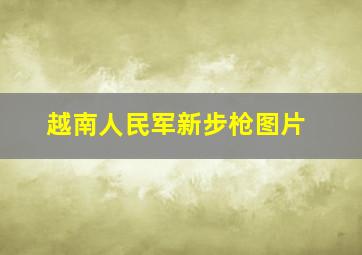 越南人民军新步枪图片