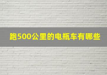 跑500公里的电瓶车有哪些