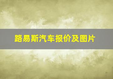 路易斯汽车报价及图片