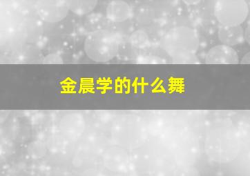 金晨学的什么舞