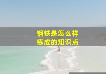 钢铁是怎么样练成的知识点