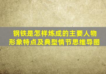 钢铁是怎样炼成的主要人物形象特点及典型情节思维导图