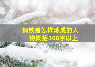 钢铁是怎样炼成的人物概括300字以上