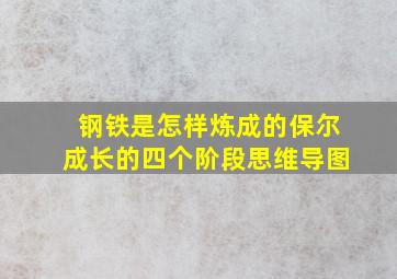 钢铁是怎样炼成的保尔成长的四个阶段思维导图