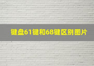 键盘61键和68键区别图片