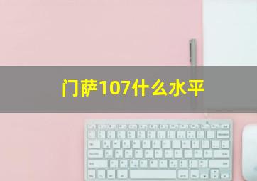 门萨107什么水平