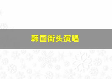 韩国街头演唱