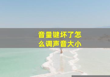 音量键坏了怎么调声音大小