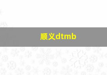 顺义dtmb